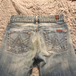 7 For All Mankind embellished “A” pocket 24 jeans